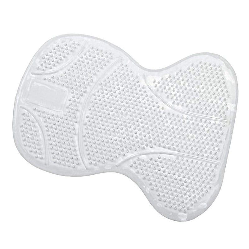 Ovation Perforated Silicon Anti-slip Half White Saddle Pad - Image 1